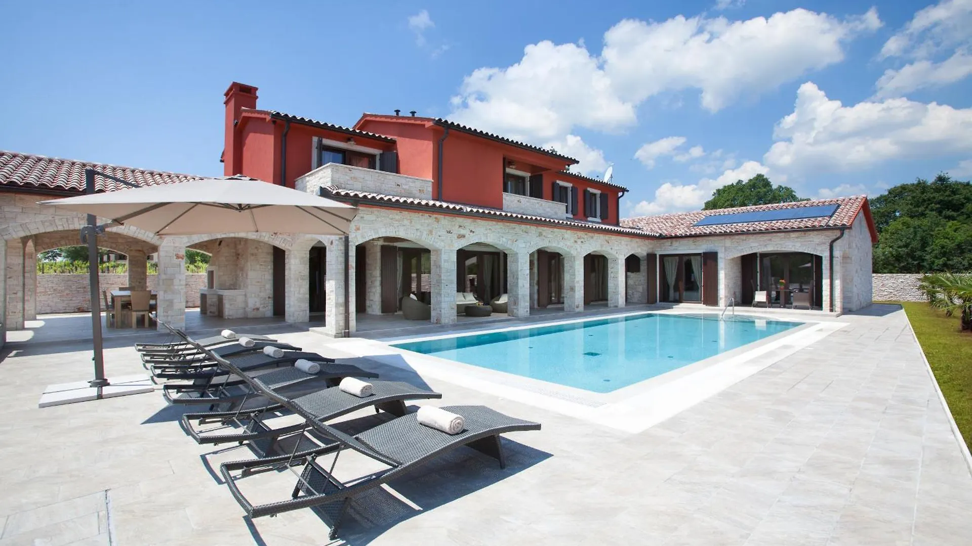 Villa Residence Monaco For 10 People In Central Istria With 65 M2 Private Pool, Large Garden & Spa Svetvincenat