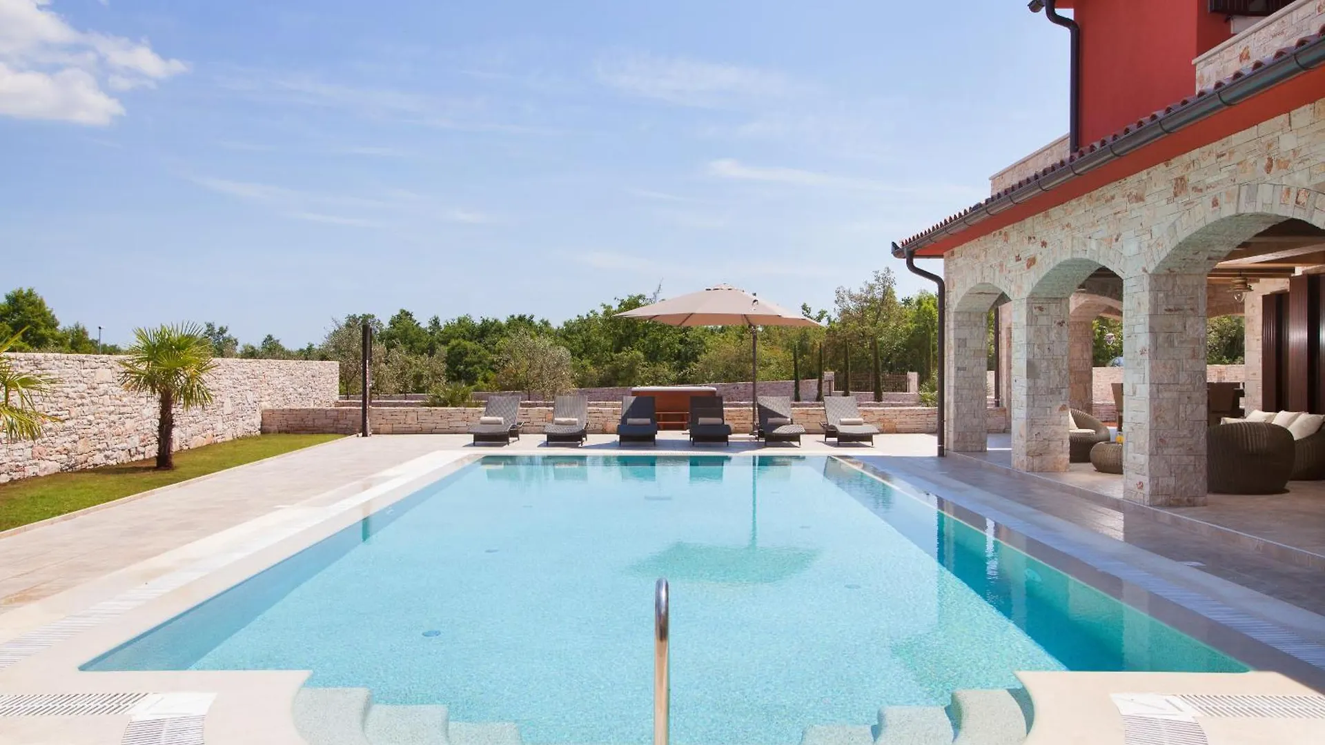Residence Monaco For 10 People In Central Istria With 65 M2 Private Pool, Large Garden & Spa Svetvincenat Croatia