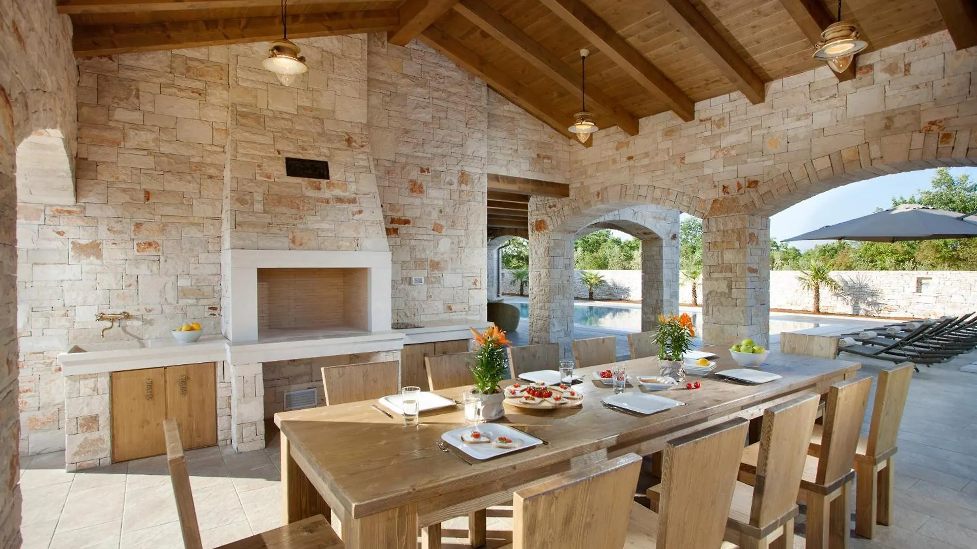 Svetvinčenat Residence Monaco For 10 People In Central Istria With 65 M2 Private Pool, Large Garden & Spa קרואטיה